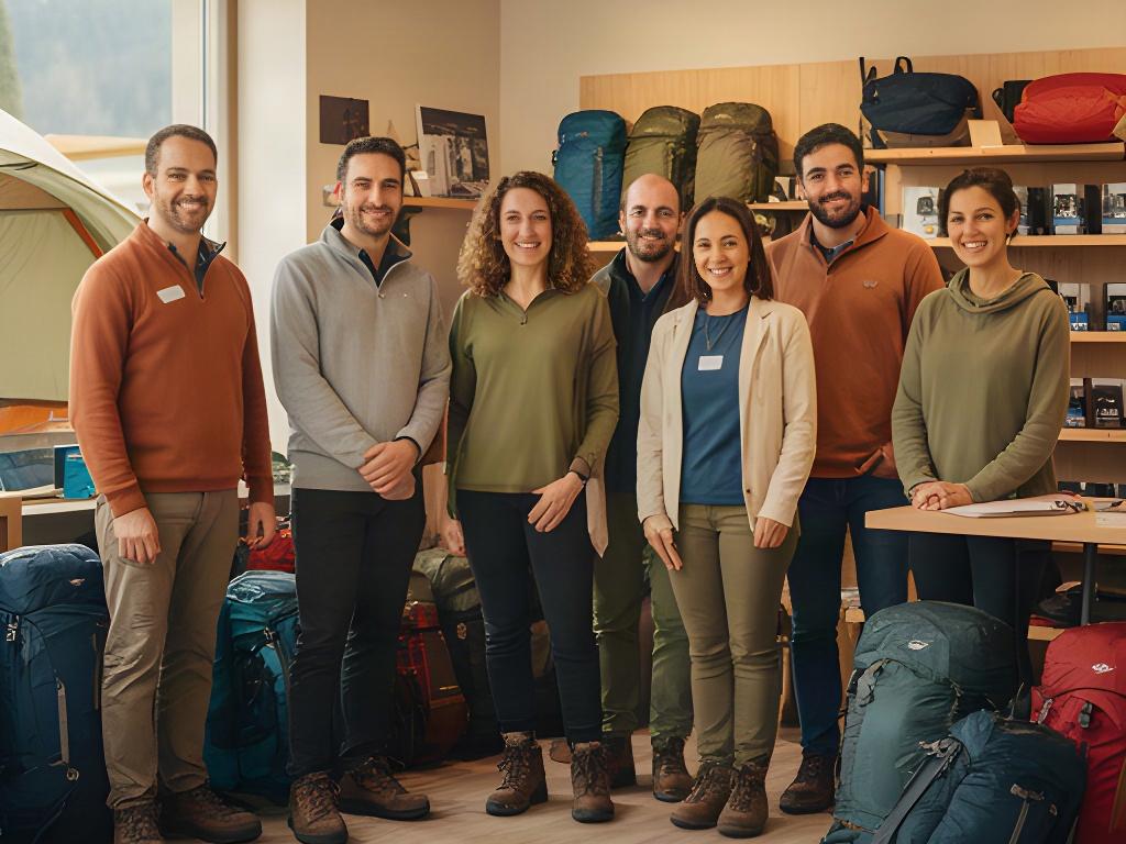 Freundliches Beratungsteam von Monthey Lager im Ladenlokal in Sion